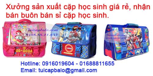 Xưởng sản xuất cặp học sinh tại Hà Nội, bán buôn bán sỉ cặp học sinh
