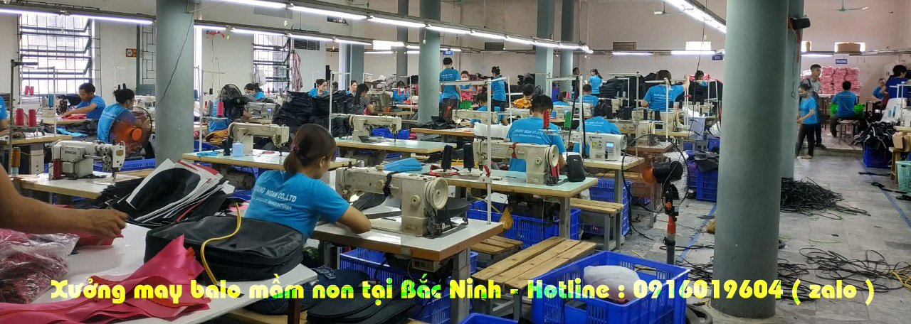 Xưởng may balo mầm non giá rẻ tại Bắc Ninh