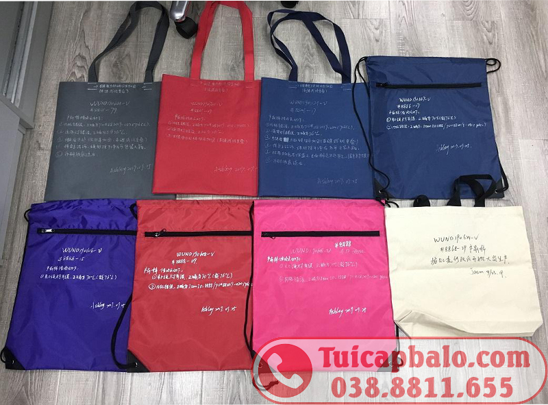 May balo dây rút, túi dây rút giá rẻ
