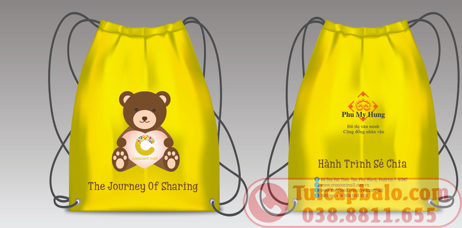 Sản xuất balo dây rút quà tặng