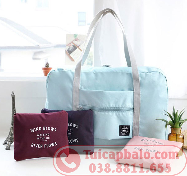 Túi du lịch cài vali gấp gọn giá rẻ